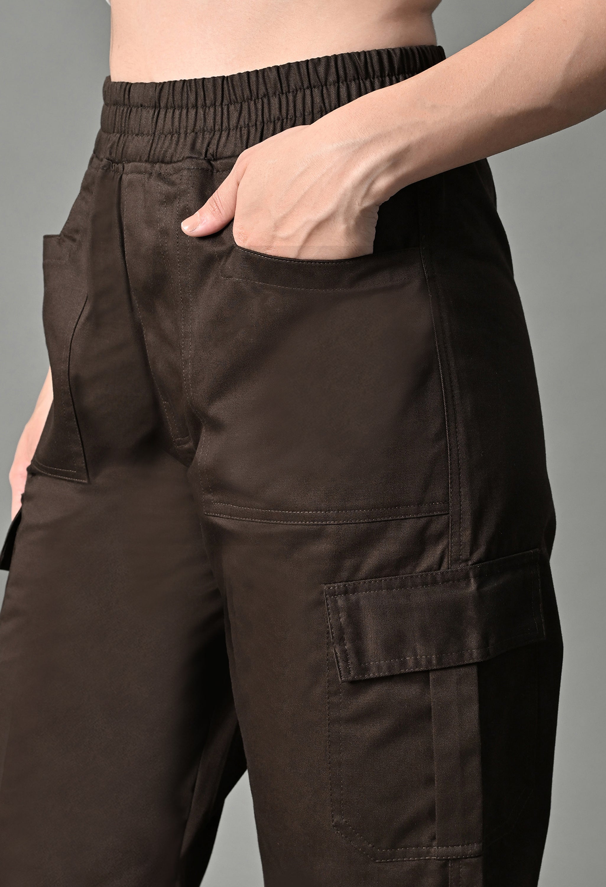 Multi coffee Cargo Pants