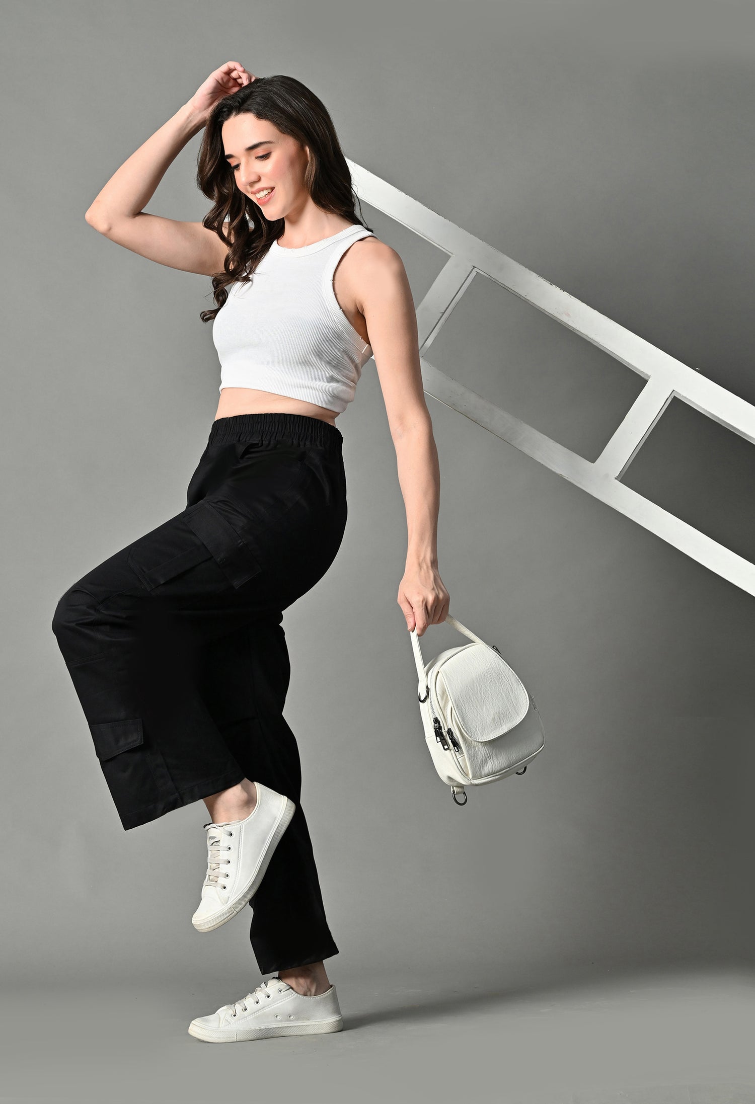 Utility Black Cargo Pants