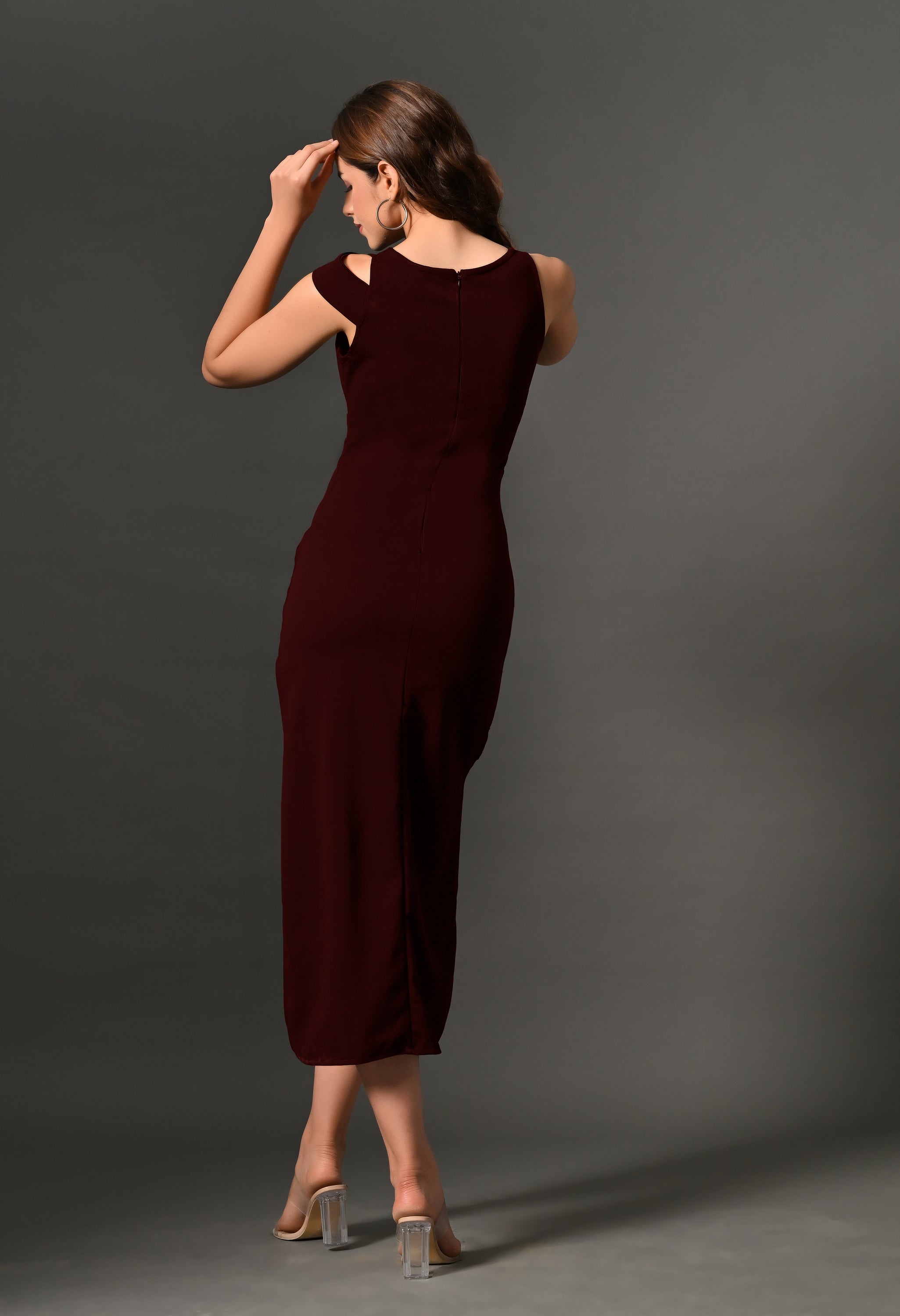 Burgundy Belle Dress